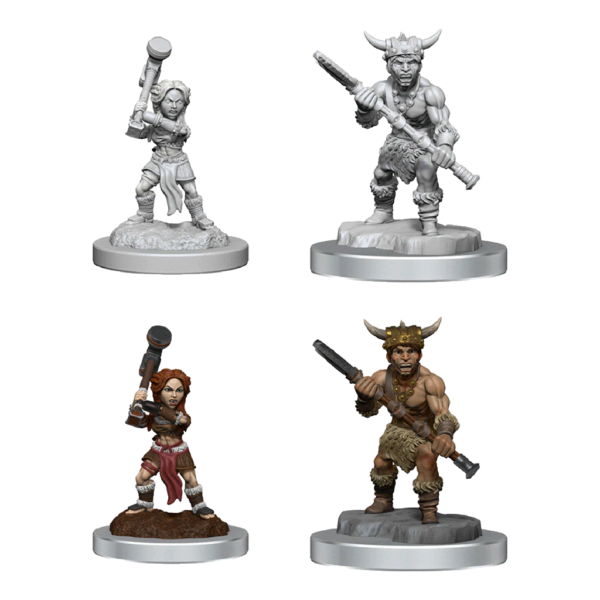 D&D Nolzur's Marvelous Unpainted Minis: Halfling Barbarians