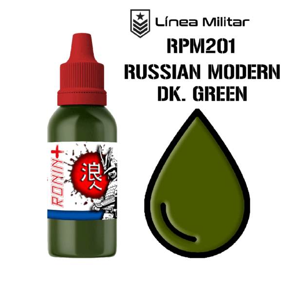 Pintura Ronin plus militar: RPM201 Russian Modern Dk. Green