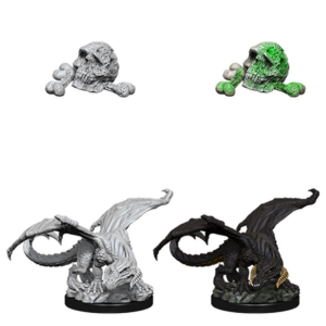 D&D Nolzur’s Marvelous Unpainted Minis: Black Dragon Wyrmling