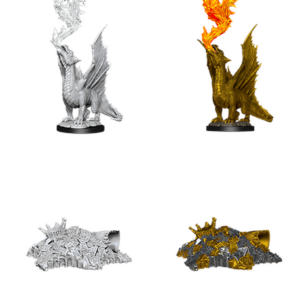 D&D Nolzur’s Marvelous Unpainted Minis: Gold Dragon Wyrmling & Small Treasure Pile