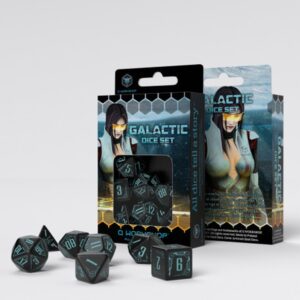 Q Workshop Galactic Black/Blue - Juego de Dados