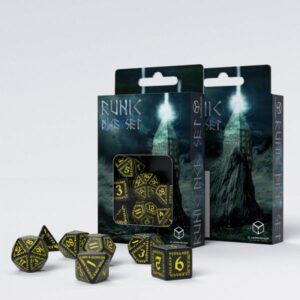 Q Workshop Runic Black/Yellow - Juego de Dados