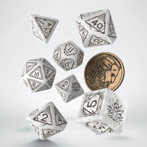 Q Workshop SWGE01: The Witcher Geralt The White Wolf Dice Set