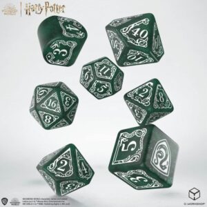 Q Workshop: 190142/2023/2/A Harry Potter. Slytherin Modern Dice Set - Green