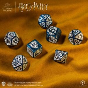 Q Workshop: 190142/2023/3/A Harry Potter. Ravenclaw Modern Dice Set - Blue