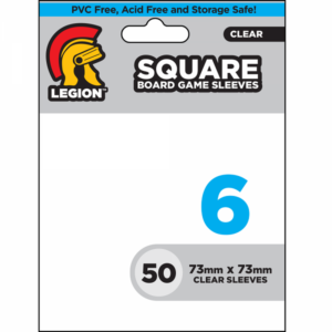 Legion Sleeves: Board Game Sleeves 6 - 50ct. Square (73 x 73 mm)